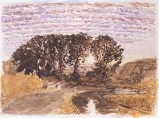 Study for The Watermill, Samuel Palmer